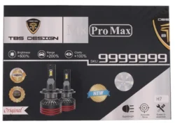هدلایت خودرو تی بی اس دیزاین مدل M8 Pro Max H7 بسته دو عددی